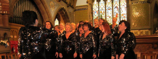 Performing in St Thomas's church